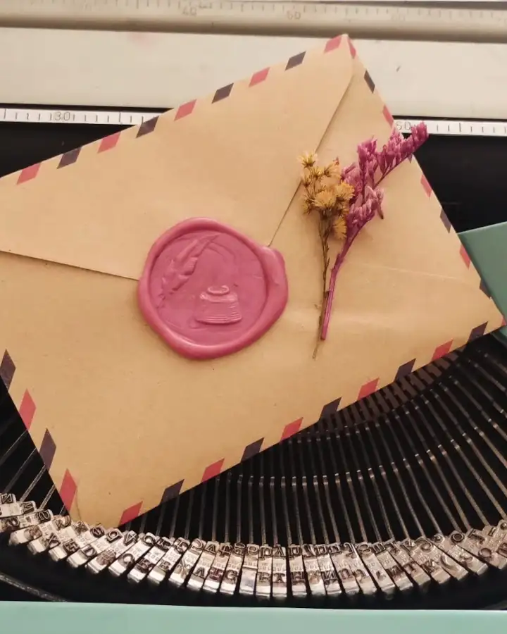 Sobre vintage con sello de acre