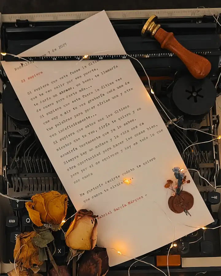 Carta vintage con sello de cera