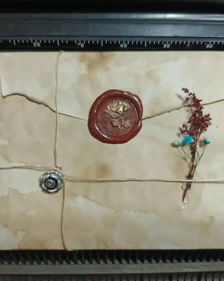 Sobre vintage con sello de cera